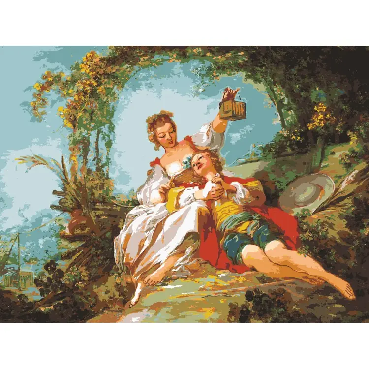 Printed Canvas 90x120 The Happy Lovers CDA15507 Printed Canvas 90x120 The Happy Lovers CDA15507