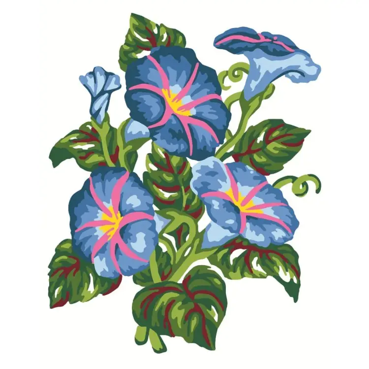 Printed Canvas 14x18 Morning Glory CDA3038 Printed Canvas 14x18 Morning Glory CDA3038