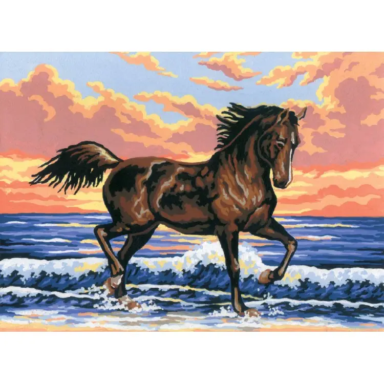 Printed Canvas 22x30 Black Stallion CDA6031 Printed Canvas 22x30 Black Stallion CDA6031