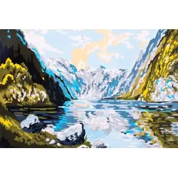 Printed Canvas 20x30 Glacial Lake D CDA6128