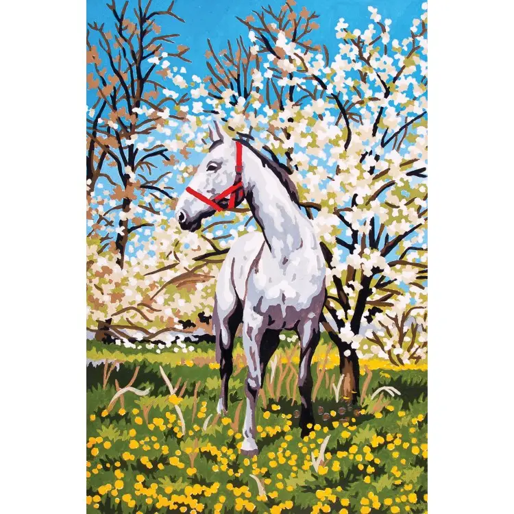 Printed Canvas 22x30 Horse in the Orchard CDA6172 Printed Canvas 22x30 Horse in the Orchard CDA6172