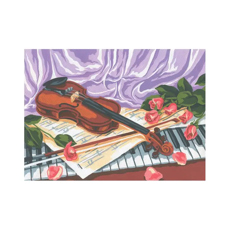 Printed Canvas 22x30 Violin, Still Life CDA6178 Printed Canvas 22x30 Violin, Still Life CDA6178