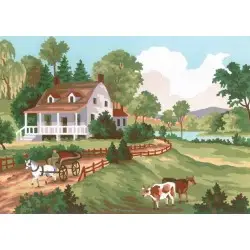 Printed Canvas 22x30 Summer Scene CDA6188