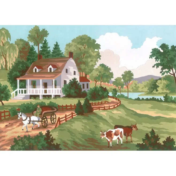 Printed Canvas 22x30 Summer Scene CDA6188 Printed Canvas 22x30 Summer Scene CDA6188