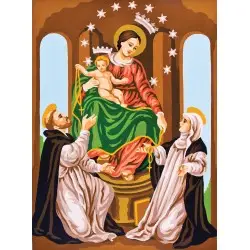 Printed Canvas 22x30 Virgin with the child CDA6214