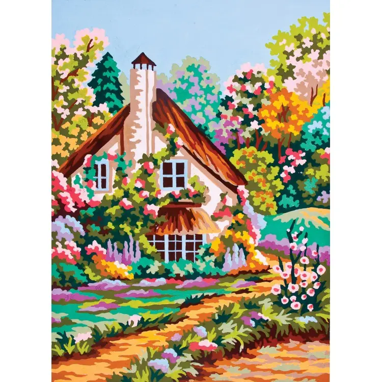 Printed Canvas 22x30 Cottage Garden CDA6219 Printed Canvas 22x30 Cottage Garden CDA6219