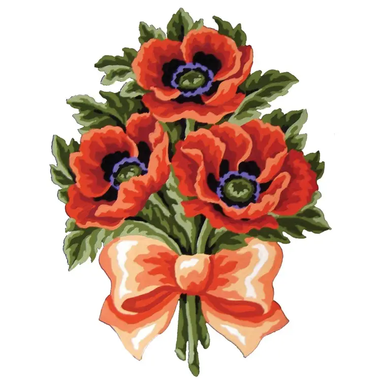 Printed Canvas 22x30 Poppy Posy CDA6242 Printed Canvas 22x30 Poppy Posy CDA6242