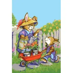 Printed Canvas 22x30 Grandma's Garden Helper CDA6274