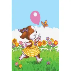 Printed Canvas 22x30 Fun with Balloon and Butterfly CDA6275