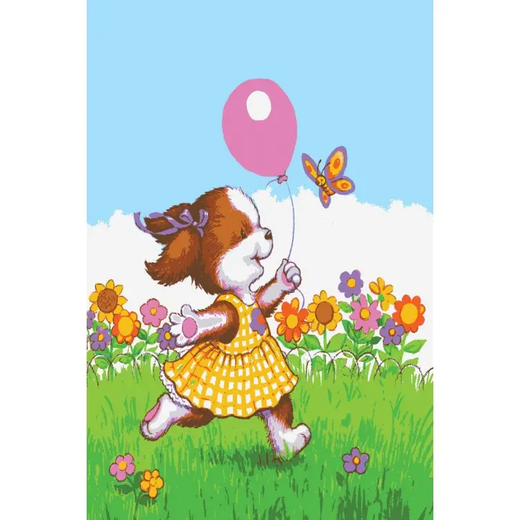 Printed Canvas 22x30 Fun with Balloon and Butterfly CDA6275 Printed Canvas 22x30 Fun with Balloon and Butterfly CDA6275