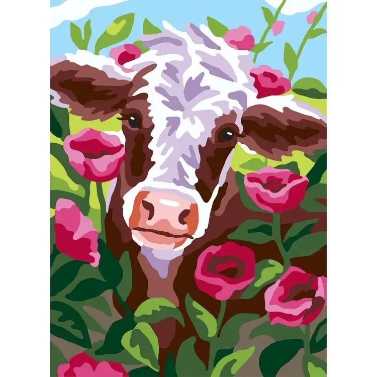 Printed Canvas 22x30 Cow CDA6286 Printed Canvas 22x30 Cow CDA6286