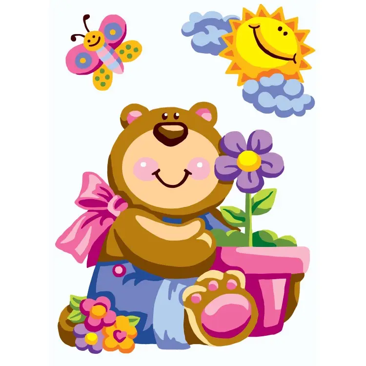 Printed Canvas 22x30 Teddy bear CDA6304 Printed Canvas 22x30 Teddy bear CDA6304