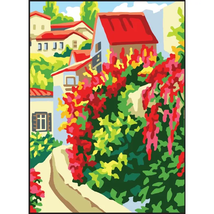 Printed Canvas 22x30 Red roofs CDA6324 Printed Canvas 22x30 Red roofs CDA6324