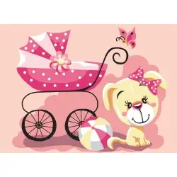 Printed Canvas 22x30 It's a girl! CDA6334