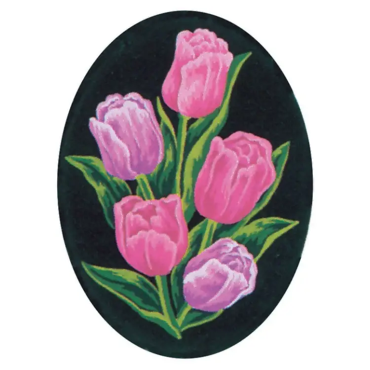 Printed Canvas 18x24 Tulips, Oval CDA7012 Printed Canvas 18x24 Tulips, Oval CDA7012