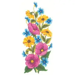 Printed Canvas 21x49 Field Flowers CDA8016