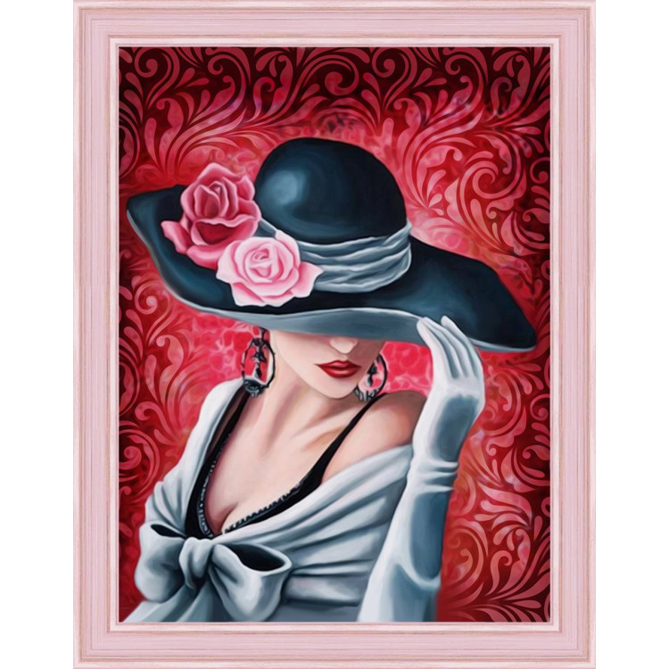 Diamond Painting Kit Lady Rose AZ-1504