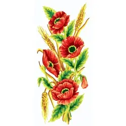 Printed Canvas 21x49 Poppies and Wheat CDA8021