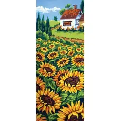Printed Canvas 22x50 Sunflower Field CDA8046