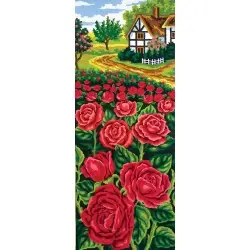Printed Canvas 21x50 Rose Field CDA8050