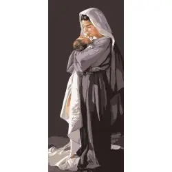 Printed Canvas 22x50 Mother and Child CDA8057