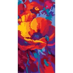 Printed Canvas 22x50 Poppy CDA8060