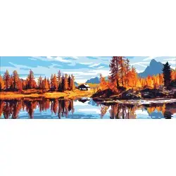 Printed Canvas 35x80 Autumn lake CDA9012W