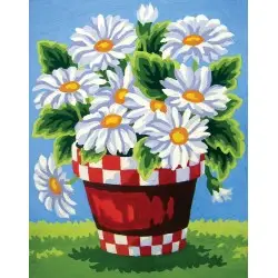 Printed Canvas 14x18 White Daisies CDA3284