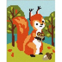 Printed Canvas 14x18 Squirrel CDA3326