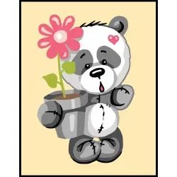 Printed Canvas 14x18 Panda in love CDA3358
