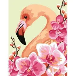 Printed Canvas 14x18 Pink flamingo CDA3360