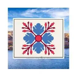 Printed Canvas 18x14 Blue flower CDA3002