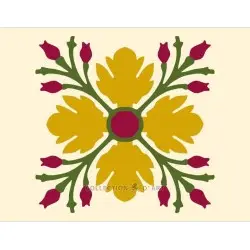 Printed Canvas 18x14 Yellow flower CDA3003