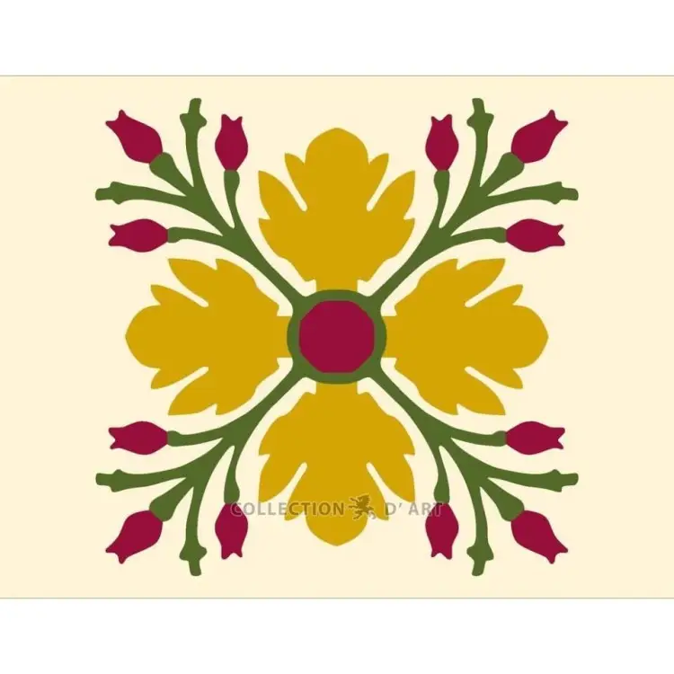 Printed Canvas 18x14 Yellow flower CDA3003