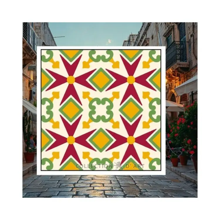 Printed Canvas 14x14 Ornament CDA3004 Printed Canvas 14x14 Ornament CDA3004