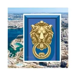 Printed Canvas 14x18 Lion lock CDA3007