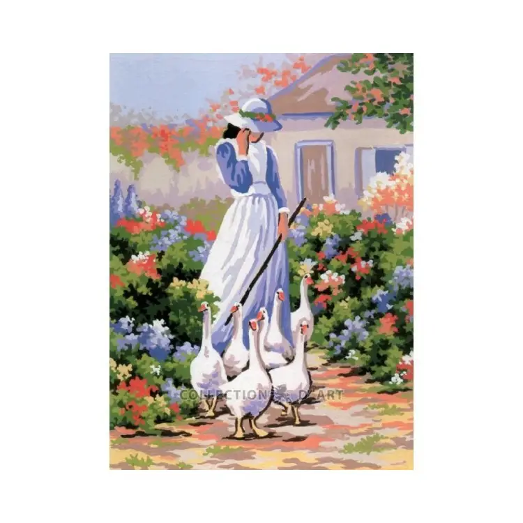 Printed Canvas 20x30 Goose Girl CDA6033 Printed Canvas 20x30 Goose Girl CDA6033