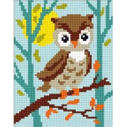 Tapestry Kit with printed canvas 14x18 Owlet CDA3323K