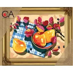 Tapestry Kit with printed canvas 22x30 Pears CDA6317K