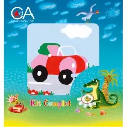 Tapestry Kit with printed canvas 10x10 Sports Car CDA1003K