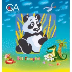 Tapestry Kit with printed canvas 10x10 Panda CDA1013K
