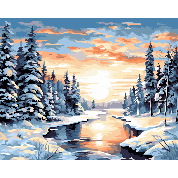 0125Paint by Numbers kit 40x50 cm W101