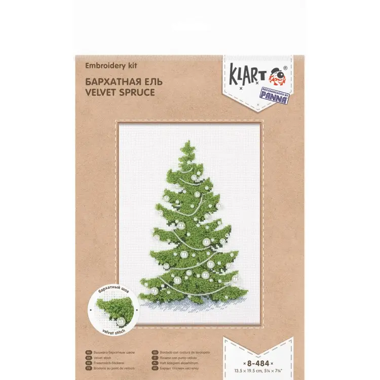 Cross stitch kit "Velvet spruce" KL8-484 Cross stitch kit "Velvet spruce" KL8-484