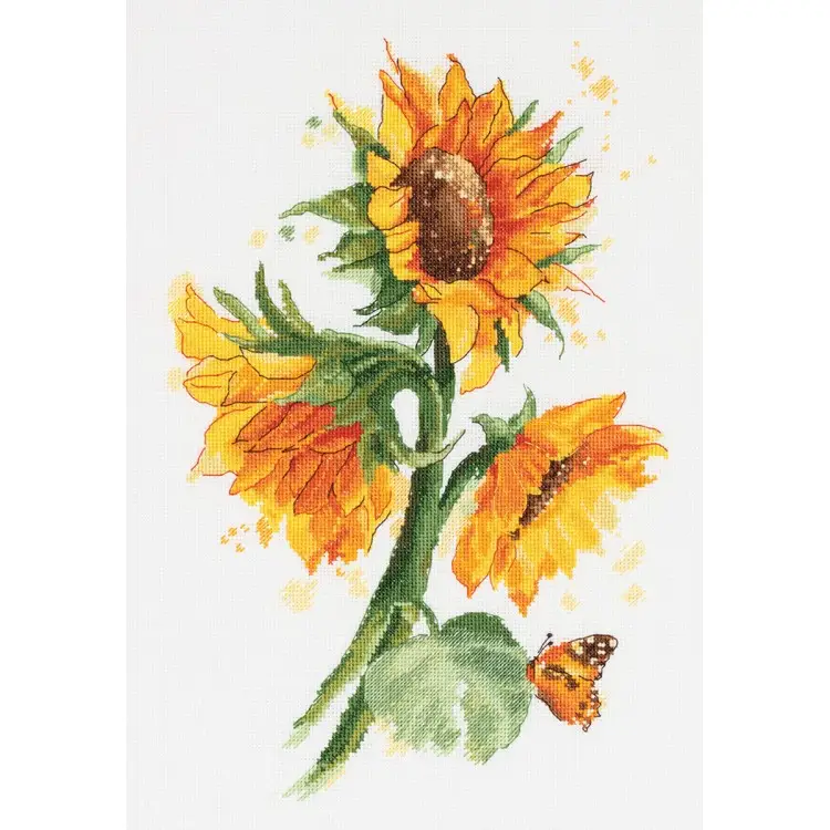 Cross stitch kit "Bright sunflowers" PC-7136 Cross stitch kit "Bright sunflowers" PC-7136