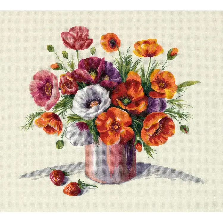 Cross stitch kit "Morning poppies" PC-7157 Cross stitch kit "Morning poppies" PC-7157