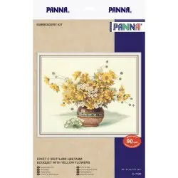 Cross stitch kit "Bouquet with yellow flowers" PC-7160