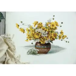 Cross stitch kit "Bouquet with yellow flowers" PC-7160