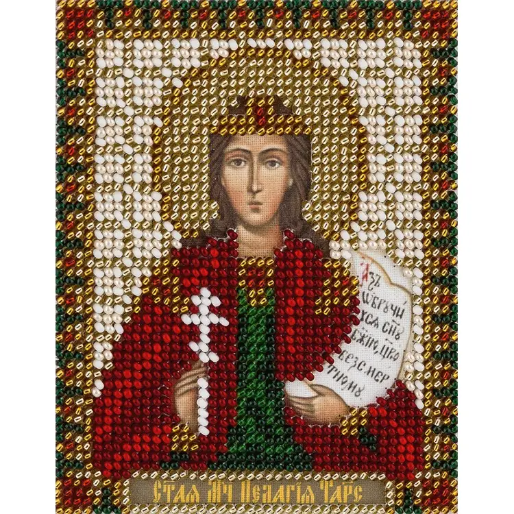 Cross stitch kit "Icon of the Holy Martyr Pelagia of Tarsus" PCM-1661 Cross stitch kit "Icon of the Holy Martyr Pelagia of Tarsus" PCM-1661