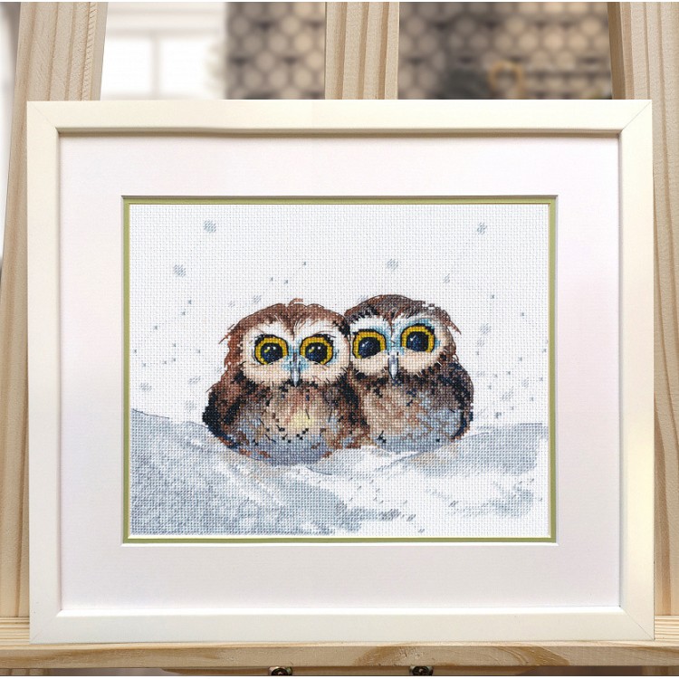 Cross stitch kit "Owl's gatherings" S1665
