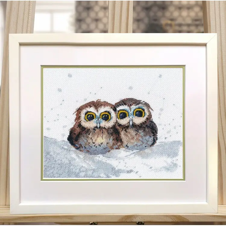Cross stitch kit "Owl's gatherings" S1665 Cross stitch kit "Owl's gatherings" S1665